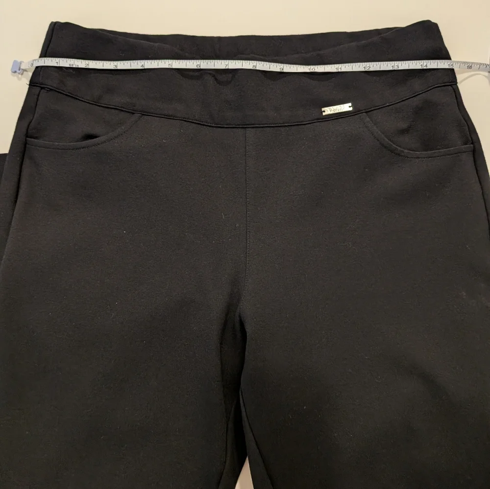 Tapata Women Black Pull On Skinny Dress Pants High‎ Waisted Stretch Trousers 10